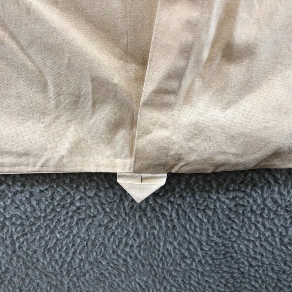 Patou Canvas Garment‎ Bag Large Cream Travel Storage Foldable Tie Closure